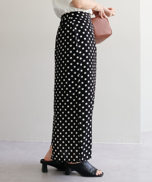 DISCOAT（ディスコート）の「ドットナロースカート（スカート・レディース・ブラック/ブラウン・MEDIUM/LARGE）」の8枚目の写真