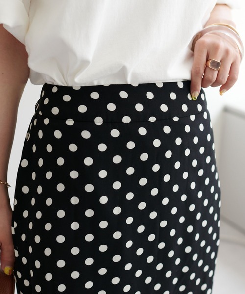 DISCOAT（ディスコート）の「ドットナロースカート（スカート・レディース・ブラック/ブラウン・MEDIUM/LARGE）」の5枚目の写真