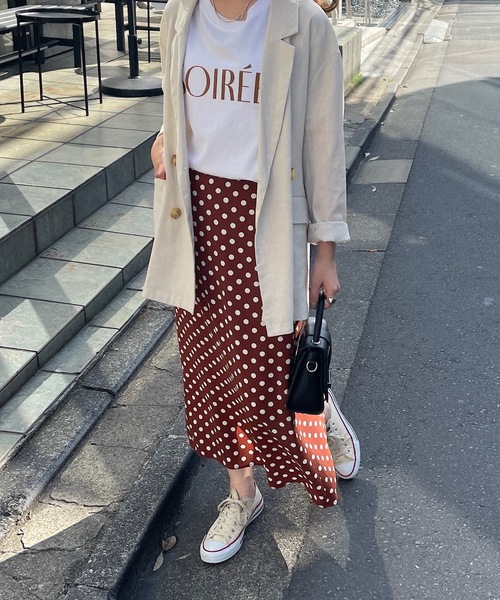 DISCOAT（ディスコート）の「ドットナロースカート（スカート・レディース・ブラック/ブラウン・MEDIUM/LARGE）」の16枚目の写真