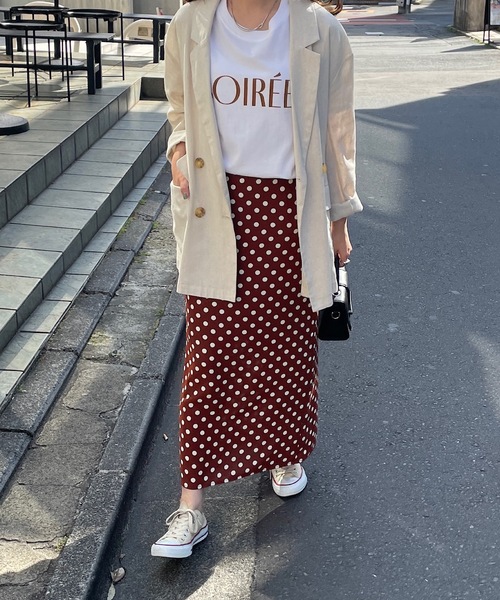 DISCOAT（ディスコート）の「ドットナロースカート（スカート・レディース・ブラック/ブラウン・MEDIUM/LARGE）」の17枚目の写真