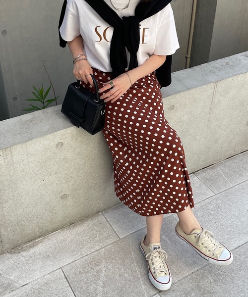 DISCOAT（ディスコート）の「ドットナロースカート（スカート・レディース・ブラック/ブラウン・MEDIUM/LARGE）」の18枚目の写真