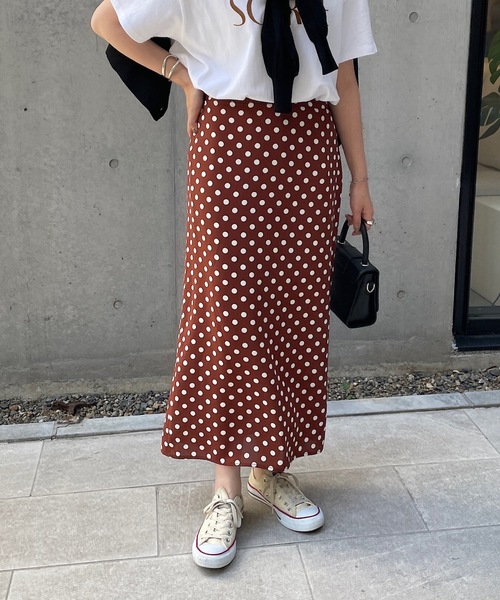 DISCOAT（ディスコート）の「ドットナロースカート（スカート・レディース・ブラック/ブラウン・MEDIUM/LARGE）」の20枚目の写真