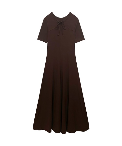 ADIRA(アディラ)の「デコルテオープンカットワンピ(ワンピース・レディース・ブラウン/ブラック・MEDIUM)」の10枚目の写真