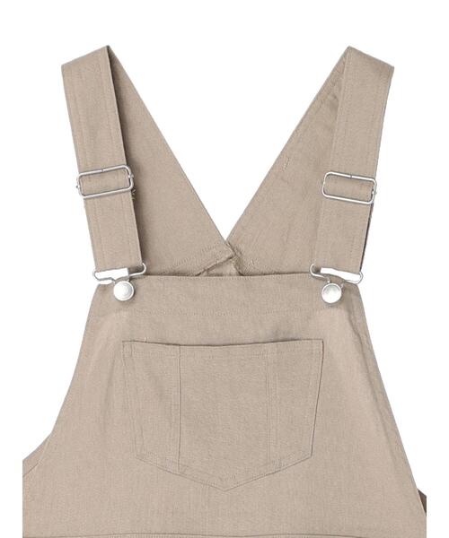 Green　Parks（グリーンパークス）の「ベルギーリネン混ジャンスカ（ジャンパースカート・レディース・ベージュ/ダークグレー・FREE）」の12枚目の写真