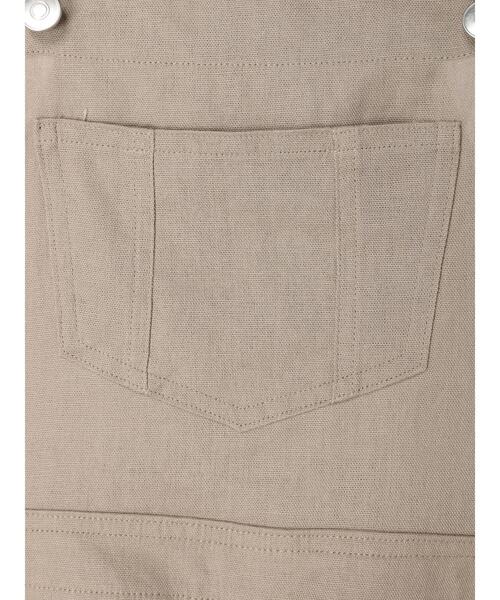 Green　Parks（グリーンパークス）の「ベルギーリネン混ジャンスカ（ジャンパースカート・レディース・ベージュ/ダークグレー・FREE）」の17枚目の写真