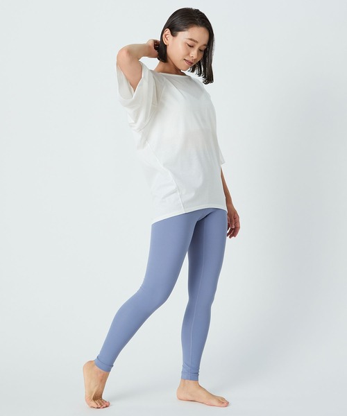 Julier Yoga and Relax(ジュリエヨガアンドリラックス)の「Julier リネンプレミアム天竺プルオーバー(Tシャツ/カットソー・レディース・ホワイト/ブラック/カーキ・FREE)」の17枚目の写真
