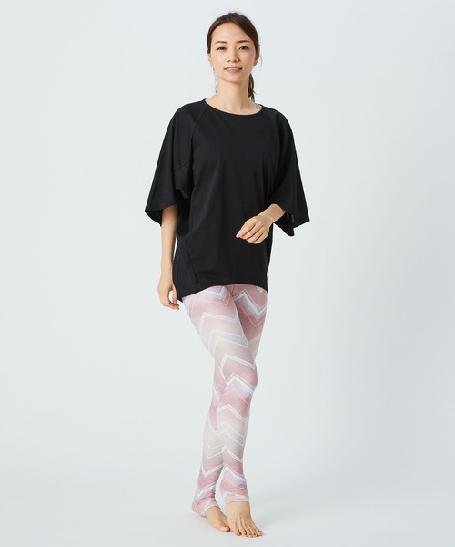 Julier Yoga and Relax(ジュリエヨガアンドリラックス)の「Julier リネンプレミアム天竺プルオーバー(Tシャツ/カットソー・レディース・ホワイト/ブラック/カーキ・FREE)」の12枚目の写真