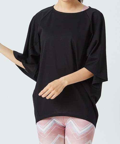 Julier Yoga and Relax(ジュリエヨガアンドリラックス)の「Julier リネンプレミアム天竺プルオーバー(Tシャツ/カットソー・レディース・ホワイト/ブラック/カーキ・FREE)」の20枚目の写真