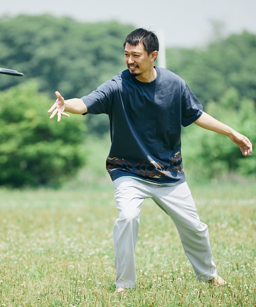 JOURNAL STANDARD relume(ジャーナルスタンダード レリューム)の「【PENDLETON / ペンドルトン】別注 PATTERN ボーダーTシャツ(Tシャツ/カットソー・メンズ・ホワイト/ブラウン/グリーン/ネイビー・MEDIUM/LARGE)」の5枚目の写真