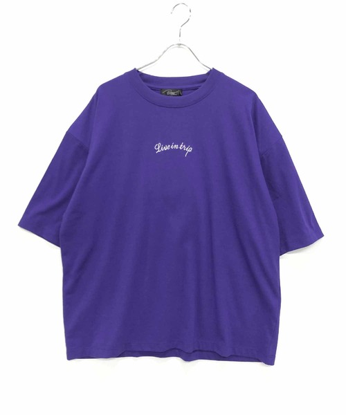 Beno(ビーノ)の「バック刺繍 オーバーサイズ スーベニアTEE BIKE(Tシャツ/カットソー・メンズ・グリーン/サックスブルー/パープル/ブラック/オフホワイト・M/L/LL)」の12枚目の写真