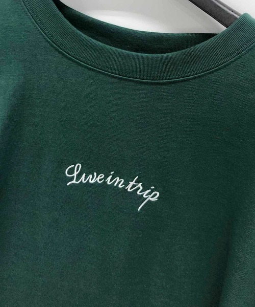 Beno(ビーノ)の「バック刺繍 オーバーサイズ スーベニアTEE BIKE(Tシャツ/カットソー・メンズ・グリーン/サックスブルー/パープル/ブラック/オフホワイト・M/L/LL)」の6枚目の写真