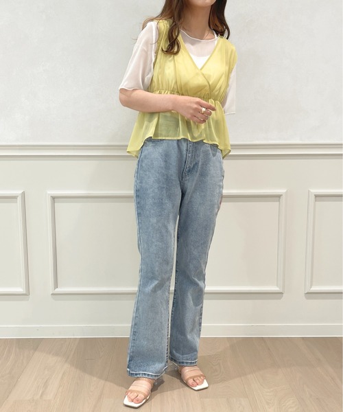 apres jour(アプレジュール)の「ビスチェ+シアーインナーセット【ZOZOTOWN限定アイテム】(Tシャツ/カットソー・レディース・ミント/モカ/ピンクベージュ・X-LARGE/フリー)」の19枚目の写真