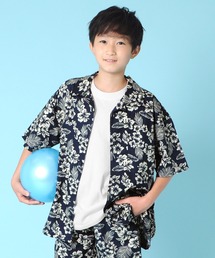 GLAZOS | T/R・総柄開襟半袖シャツ【セットアップ対応】(シャツ/ブラウス)