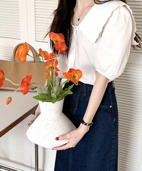 Dita Muaj.(ディータムアージュ)の「ハイウエストデニムAラインスカート(デニムスカート・レディース・ブラック/ネイビー・L/M/S)」の18枚目の写真