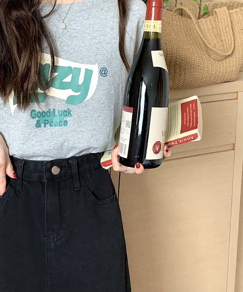 Dita Muaj.(ディータムアージュ)の「ハイウエストデニムAラインスカート(デニムスカート・レディース・ブラック/ネイビー・L/M/S)」の5枚目の写真