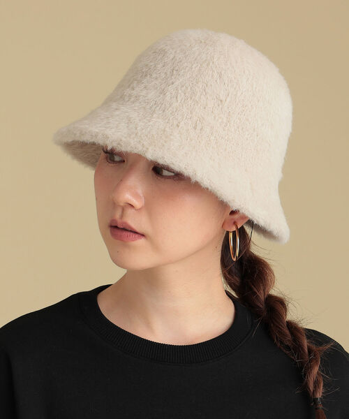 Ray BEAMS（レイビームス）の「Ray BEAMS / シャギー ベルハット（ハット・レディース・ナチュラル/オレンジ系その他6・ONE SIZE）」の3枚目の写真