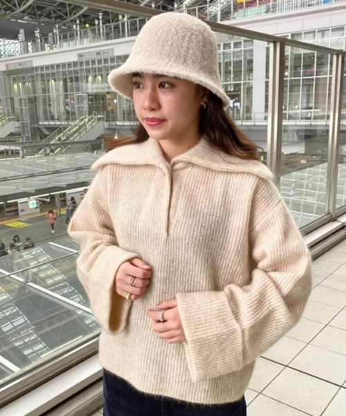 Ray BEAMS（レイビームス）の「Ray BEAMS / シャギー ベルハット（ハット・レディース・ナチュラル/オレンジ系その他6・ONE SIZE）」の12枚目の写真