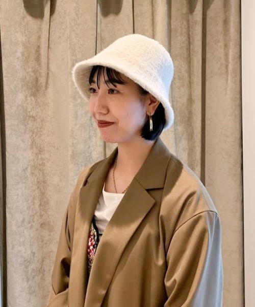 Ray BEAMS（レイビームス）の「Ray BEAMS / シャギー ベルハット（ハット・レディース・ナチュラル/オレンジ系その他6・ONE SIZE）」の15枚目の写真