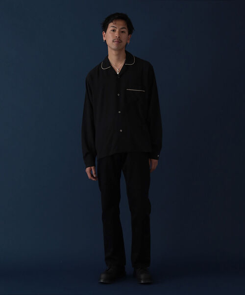 VAPORIZE（ヴェイパライズ）の「VAPORIZE / Rayon Pajama Shirt（シャツ/ブラウス・メンズ・ブラック/ダークブラウン・SMALL/MEDIUM/LARGE）」の12枚目の写真