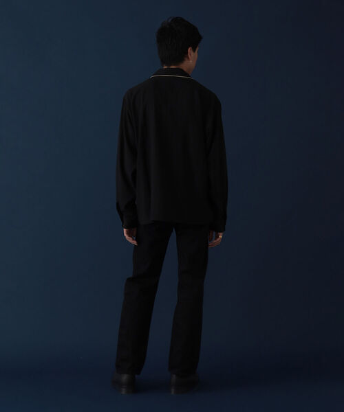 VAPORIZE（ヴェイパライズ）の「VAPORIZE / Rayon Pajama Shirt（シャツ/ブラウス・メンズ・ブラック/ダークブラウン・SMALL/MEDIUM/LARGE）」の7枚目の写真