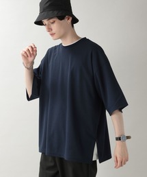ジョーゼット裾スリットTシャツ