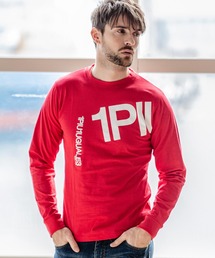 1PIU1UGUALE3 RELAX(ウノピゥウノウグァーレトレ)ダブルロゴ長袖Tシャツ