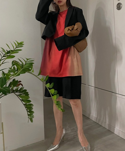 Ameri（アメリ）の「GRADATION OVERSIZED TEE（Tシャツ