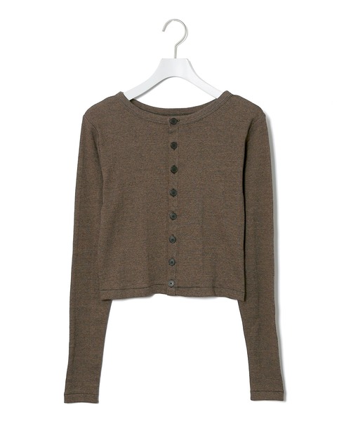 MILLER（ミラー）の「【Miller for ADAM ET ROPE'】別注 Cardigan（カーディガン/ボレロ・レディース・ダークグリーン/キャメル・FREE）」の14枚目の写真