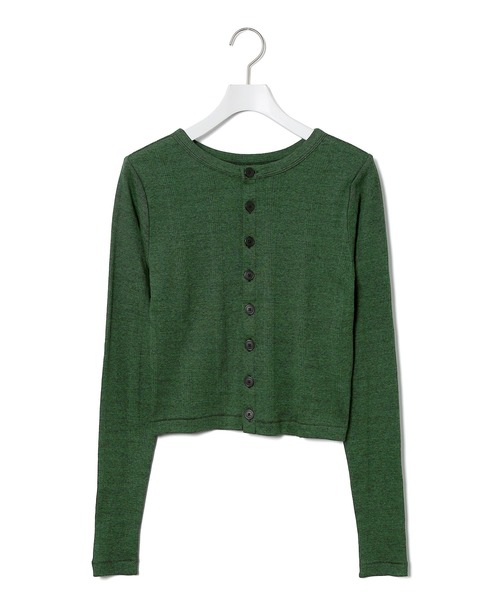 MILLER（ミラー）の「【Miller for ADAM ET ROPE'】別注 Cardigan（カーディガン/ボレロ・レディース・ダークグリーン/キャメル・FREE）」の13枚目の写真