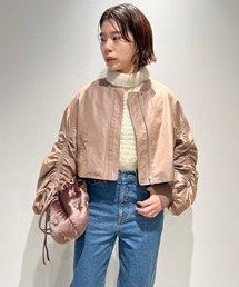 LILY BROWN | リボンディテールMA-1(MA-1)