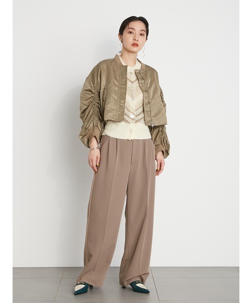 LILY BROWN（リリーブラウン）の「リボンディテールMA-1（MA-1