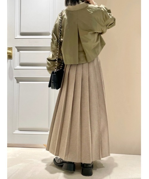 LILY BROWN（リリーブラウン）の「リボンディテールMA-1（MA-1・レディース・ブラック/カーキ/ピンクベージュ・FREE）」の7枚目の写真