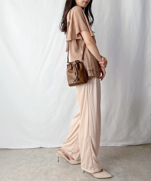 H.Warren（エイチウォーレン）の「巾着ミニショルダーバッグ（ショルダーバッグ・レディース・ホワイト/ブラック/ブラウン/グリーン・FREE）」の11枚目の写真