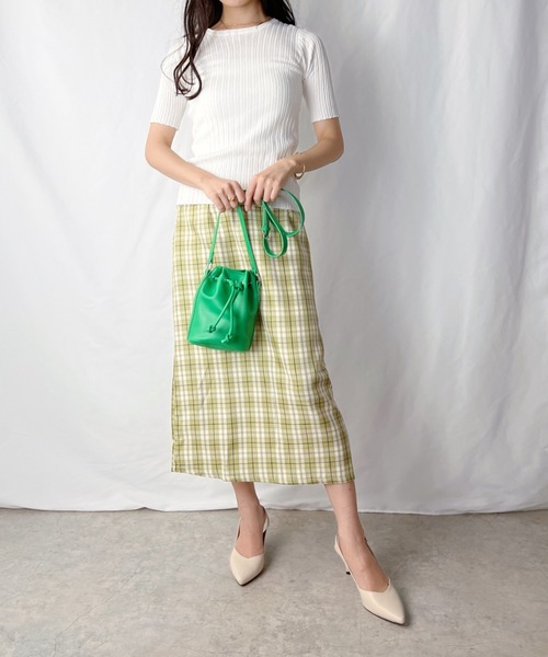 H.Warren（エイチウォーレン）の「巾着ミニショルダーバッグ（ショルダーバッグ・レディース・ホワイト/ブラック/ブラウン/グリーン・FREE）」の14枚目の写真