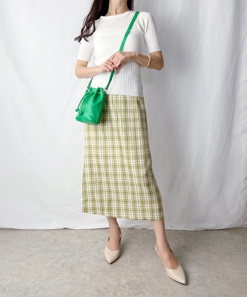 H.Warren（エイチウォーレン）の「巾着ミニショルダーバッグ（ショルダーバッグ・レディース・ホワイト/ブラック/ブラウン/グリーン・FREE）」の16枚目の写真