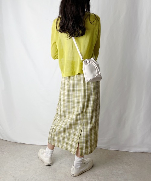 H.Warren（エイチウォーレン）の「巾着ミニショルダーバッグ（ショルダーバッグ・レディース・ホワイト/ブラック/ブラウン/グリーン・FREE）」の20枚目の写真