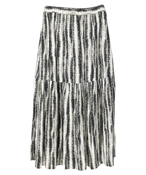 AMERICAN HOLIC（アメリカンホリック）の「ティアードプリントスカート1（スカート・レディース・ブラック・L/M）」の11枚目の写真