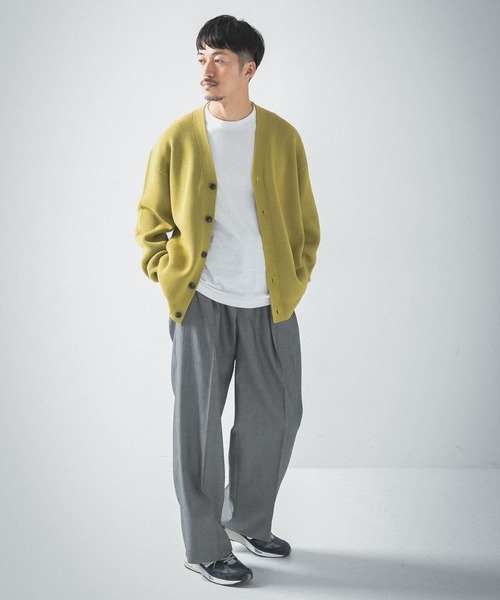 URBAN RESEARCH（アーバンリサーチ）の「COSEI　2/60高密度ワイドトラウザー（その他パンツ・メンズ・ブラック/グレー・1/2）」の18枚目の写真