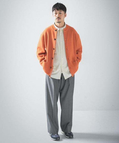 URBAN RESEARCH（アーバンリサーチ）の「COSEI　2/60高密度ワイドトラウザー（その他パンツ・メンズ・ブラック/グレー・1/2）」の19枚目の写真