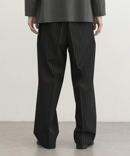 URBAN RESEARCH（アーバンリサーチ）の「COSEI　2/60高密度ワイドトラウザー（その他パンツ・メンズ・ブラック/グレー・1/2）」の3枚目の写真