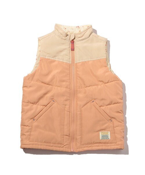 SHOO・LA・RUE(シューラルー)の「【100-140cm/撥水】配色薄中綿ベスト(その他アウター・キッズ・ネイビー系4/ピンク系9・14/11/10/12/13)」の4枚目の写真