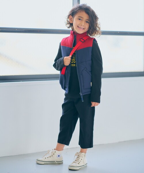 SHOO・LA・RUE(シューラルー)の「【100-140cm/撥水】配色薄中綿ベスト(その他アウター・キッズ・ネイビー系4/ピンク系9・14/11/10/12/13)」の14枚目の写真