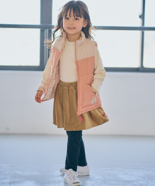 SHOO・LA・RUE(シューラルー)の「【100-140cm/撥水】配色薄中綿ベスト(その他アウター・キッズ・ネイビー系4/ピンク系9・14/11/10/12/13)」の18枚目の写真