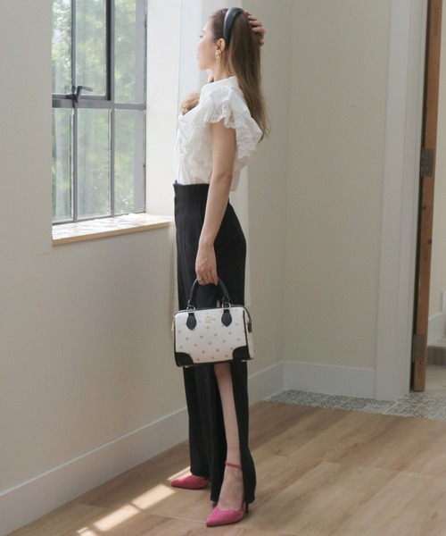 ROYAL PARTY(ロイヤルパーティー)の「ハイウエストZIPスリットパンツ(その他パンツ・レディース・ベージュ/オフホワイト/ブラック・FREE)」の3枚目の写真