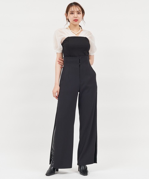 ROYAL PARTY(ロイヤルパーティー)の「ハイウエストZIPスリットパンツ(その他パンツ・レディース・ベージュ/オフホワイト/ブラック・FREE)」の21枚目の写真