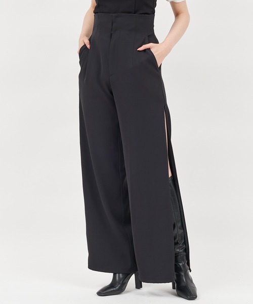 ROYAL PARTY(ロイヤルパーティー)の「ハイウエストZIPスリットパンツ(その他パンツ・レディース・ベージュ/オフホワイト/ブラック・FREE)」の20枚目の写真