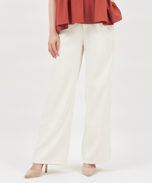 ROYAL PARTY(ロイヤルパーティー)の「ハイウエストZIPスリットパンツ(その他パンツ・レディース・ベージュ/オフホワイト/ブラック・FREE)」の18枚目の写真