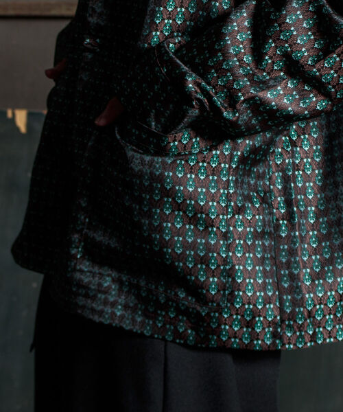 GLOSTER(グロスター)の「【GLOSTER/グロスター】ジャガードチャイナシャツ 総柄 小紋柄(シャツ/ブラウス・メンズ・ブラウン系その他/ベージュ系その他/グリーン系その他・S/M/L)」の22枚目の写真