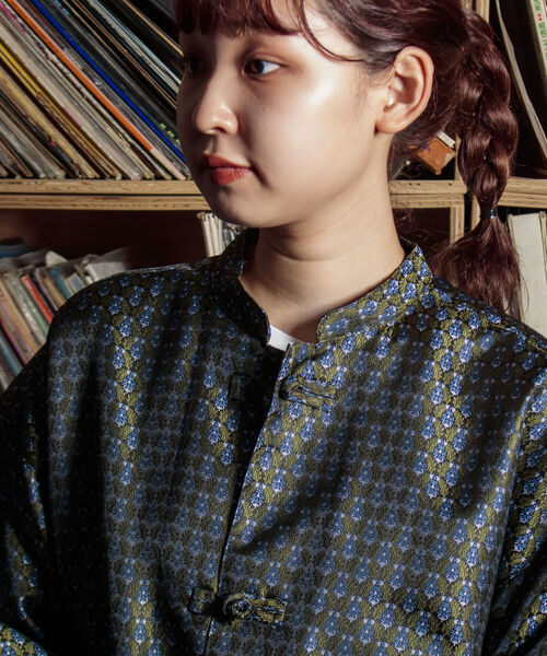 GLOSTER(グロスター)の「【GLOSTER/グロスター】ジャガードチャイナシャツ 総柄 小紋柄(シャツ/ブラウス・メンズ・ブラウン系その他/ベージュ系その他/グリーン系その他・S/M/L)」の17枚目の写真