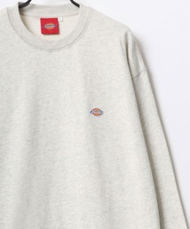 Dickies/ディッキーズ 別注 オーバーサイズ 裏毛 ミニロゴワッペン ワンポイント刺繍 スウェット トレーナー/長袖 トップス プルオーバー/レディース メンズ
